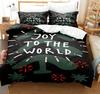 3D Digital Printed Duvet Cover Queen King Size Creative Christmas Bedding Set Fashion Design 3 Piece Set With 2 Pillowcases