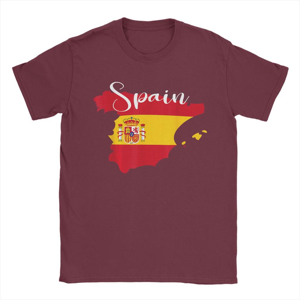 Spanish Flag T Shirt Summer Cotton T Shirts For Mens Trending Casual Tshirt Short Sleeve Awesome Tees