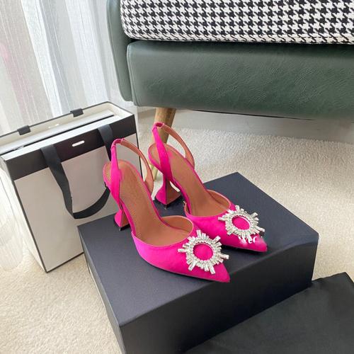 Fashion 2025 Sunflower Rhinestone High Heels Pointed Toe PVC Transparent Butterfly Rhinestone Sandals Baotou Women's Shoes