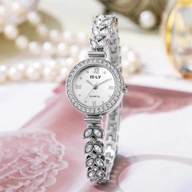 Nieuw Zeemeermin Mode Dames Horloge met Diamanten: Exclusieve Niche Stijl voor Studenten en Feesten