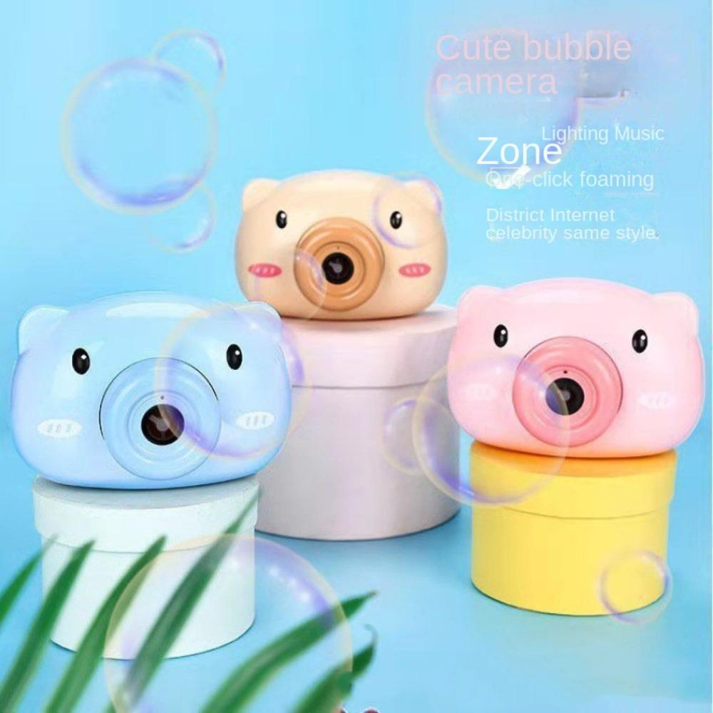 Durable Soap Bubble Maker Toy Automatic Cartoon Bubble Blower Chilren Bubble Machine  Girls Boys