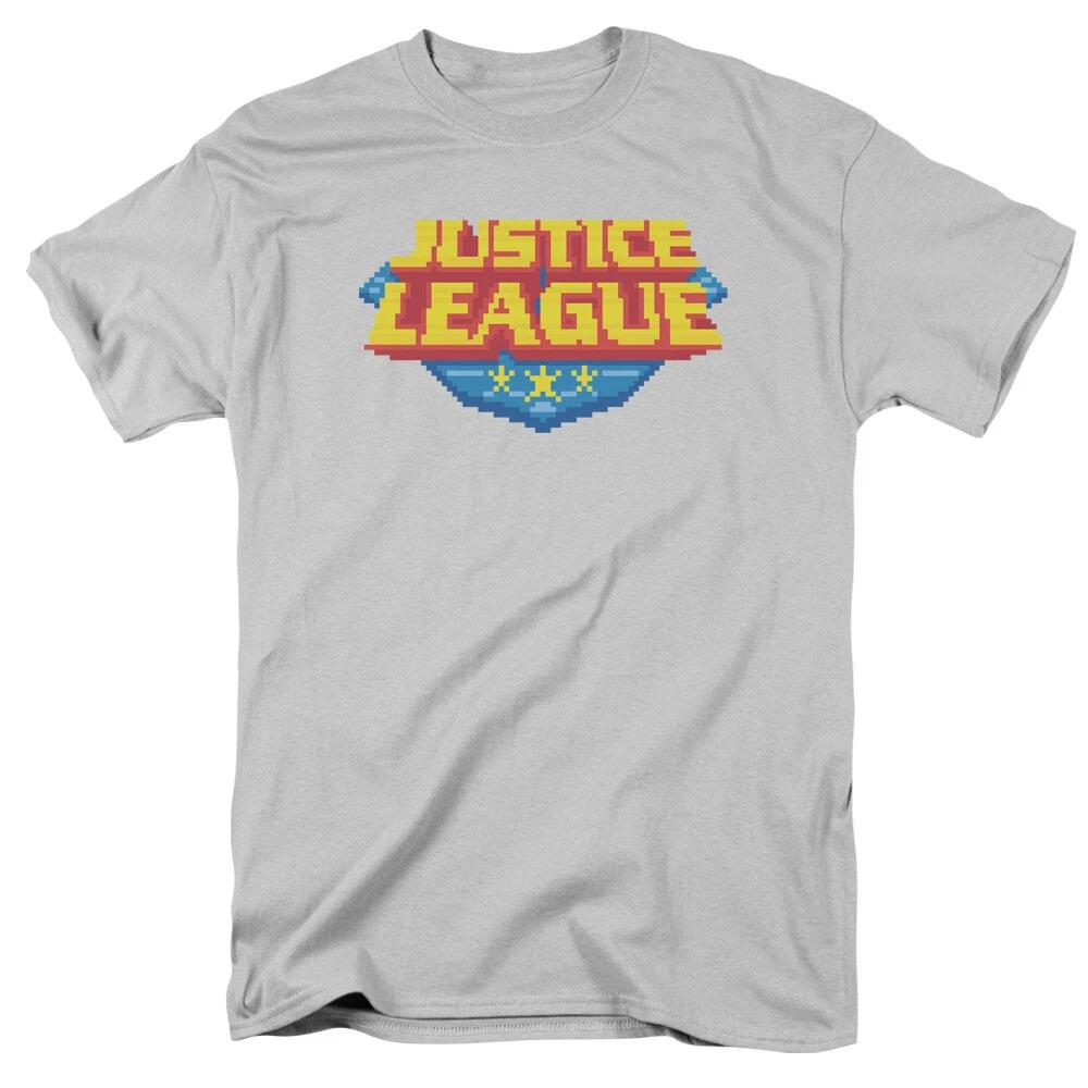 Justice League Of America  8 Bit Logo  T-Shirt S
