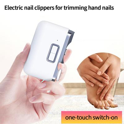 Elektrischer Zehennagelschneider mit quadratischem Design, Doppelgeschwindigkeitsfunktion, elektrischer Nagelknipser, Typ-C-Aufladung