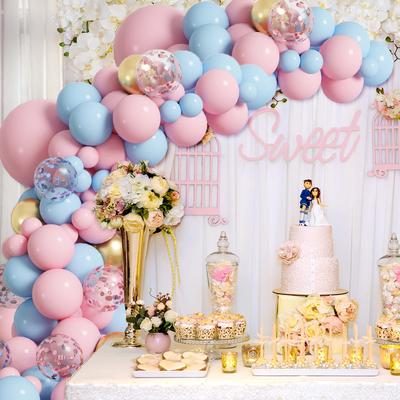 Gender Reveal Blue Pink Balloon Garland Arch Birthday Party Decor Kids Birthday Ballon Wedding Supplies Latex Ballon Baby Shower