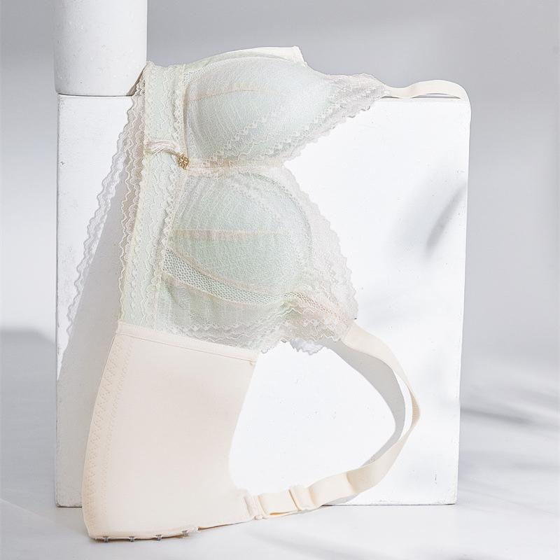 Lace Bra Women's Adjustable Underwear Gathering Non-magnetic Bra Anti-sagging Bra Push Up Bra