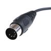 1x DIN 5 Pin Din MIDI Male Plug To 3.5mm Male Stereo Jack Audio Cable 50cm Long
