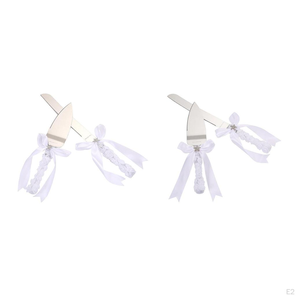 Elegant Cake Serving Set for Wedding Celebrations