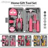 13/24Pcs Diy Tool Kit For Women Mini Home Toolbox Set With Hammer Pliers Wrench Screwdriver Basic Starter Tools