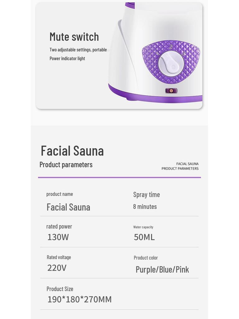 Aromatherapy Facial & Eye Steamer: Hydrating Steam Spray Device