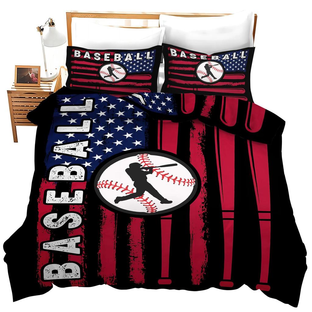 Galaxy Astronaut Three-Piece Quilt Cover 3D Digital Printing Bedding Set Bed Cover