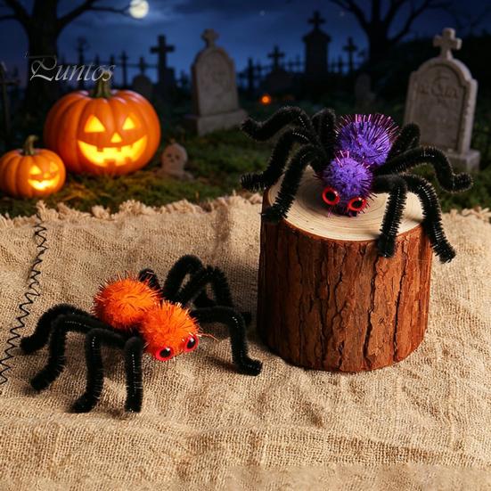 Halloween Hair Accessories Spider Clips for Women Girls, Furry Festival Jewelry Accessories, Spooky Barrettes Costume, Cosplay Party Creepy
