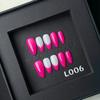 French Minimalist Neon Pink Press-on Nails Fall Winter Handcrafted Almond False Nails Elevated Nail Wraps Effortless Style