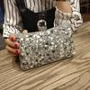 New Fashion Women's Bag Night Dinner Bag Diamond-encrusted Shoulder Messenger Bag Hand-in-hand Grab Mini Bag
