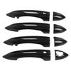 8pcs Exterior Door Handle Cover Trim Carbon Fiber Pattern With Holes Replacement for Giulia 2017‑2020