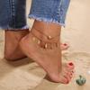 New, Simple and Versatile Pearl Feather Anklet Direct Sales, Summer Beach Series Foot Accessories