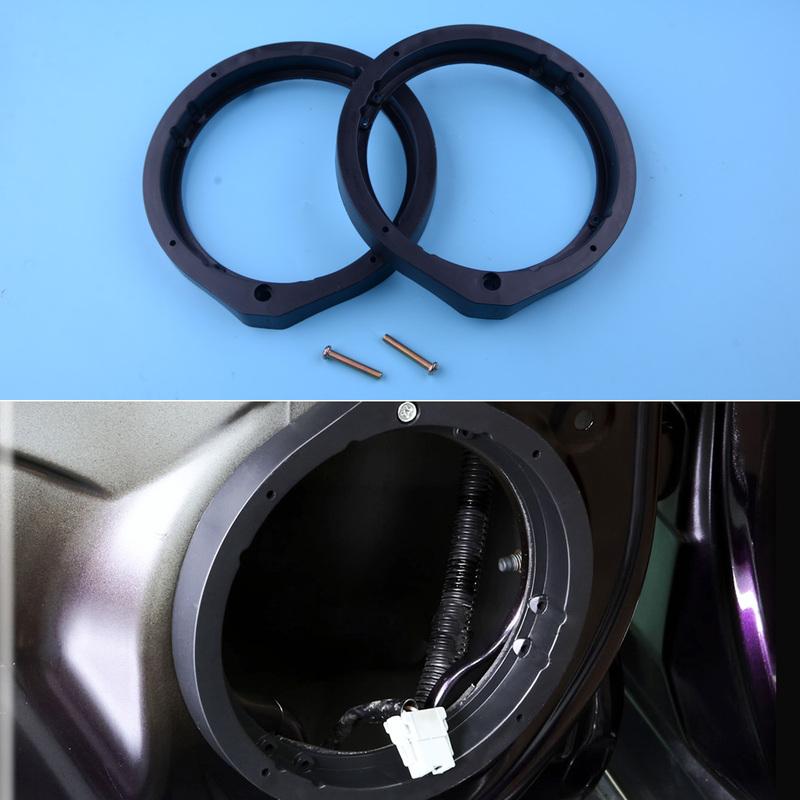 CITALL Black 2Pcs Speaker Adapter 6.5 /6.75  165mm Fit for Honda Civic Accord Crosstour CR-Z ight