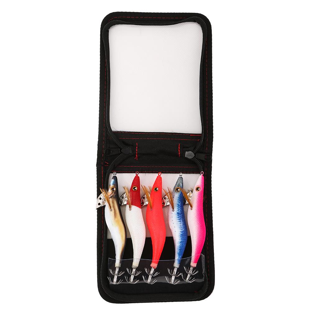 FSDZSO Luminous Squid Lure Size 3.5/3.0/2.5 with Lead Head for Fast Current and Deep Water.