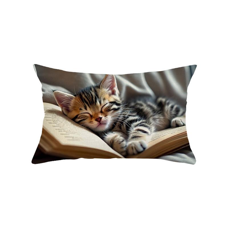 Waist Pillowcase Atmosphere Living Room Sofa Pillow Cover Polyester Printed Cushion Cover