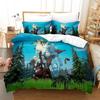 Tribes of Midgard Bettwäscheset Einzelbett Twin Full Queen King Size Bettset Erwachsene Kind Schlafzimmer Bettbezugsets 3D Spiel Bettlakenset