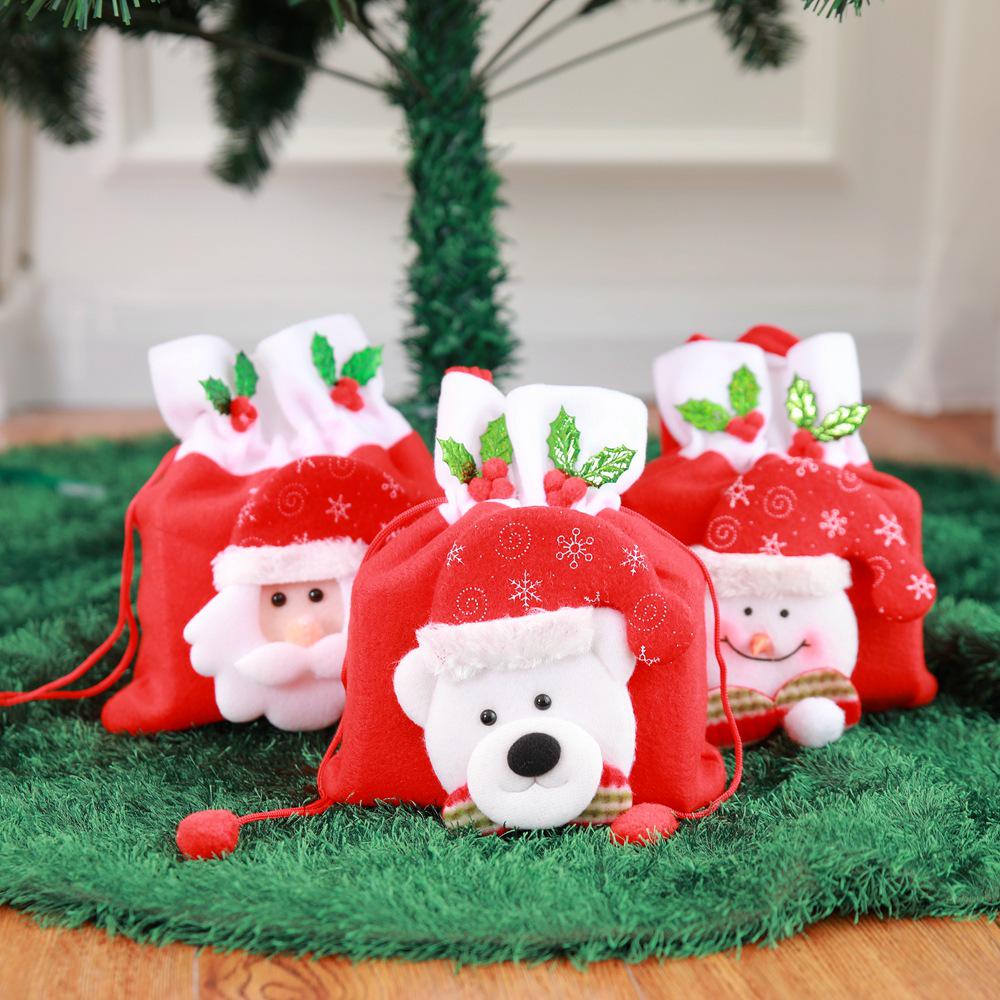 Christmas Decorations Christmas Gift Bags Christmas Candy Bags Santa Gift Bags Tote Bags