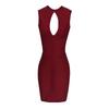 Sleeveless Wine Red Bodycon Bandage Party Dress
