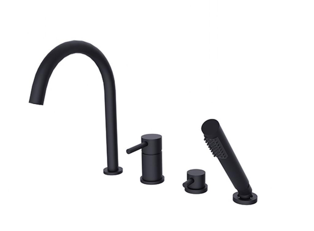 ILLUSION Light Gold 4-hole Bathtub Tap Besco