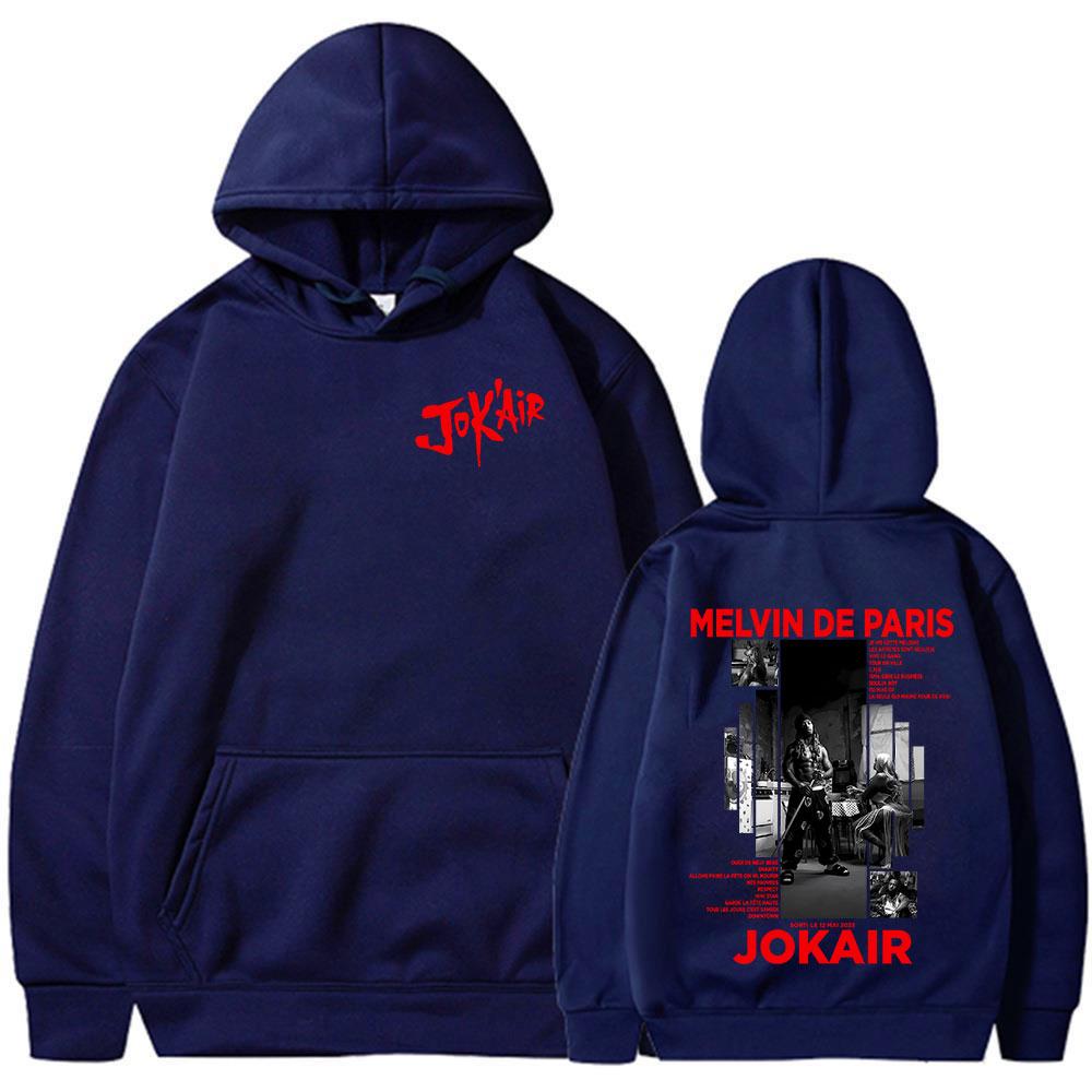 

Rapper Jok air Melvin De Paris Album 2025 Hoodies Men s Women Hip Hop Pullovers Sweatshirts Fleece Oversized Hoodie Streetwear 3XL