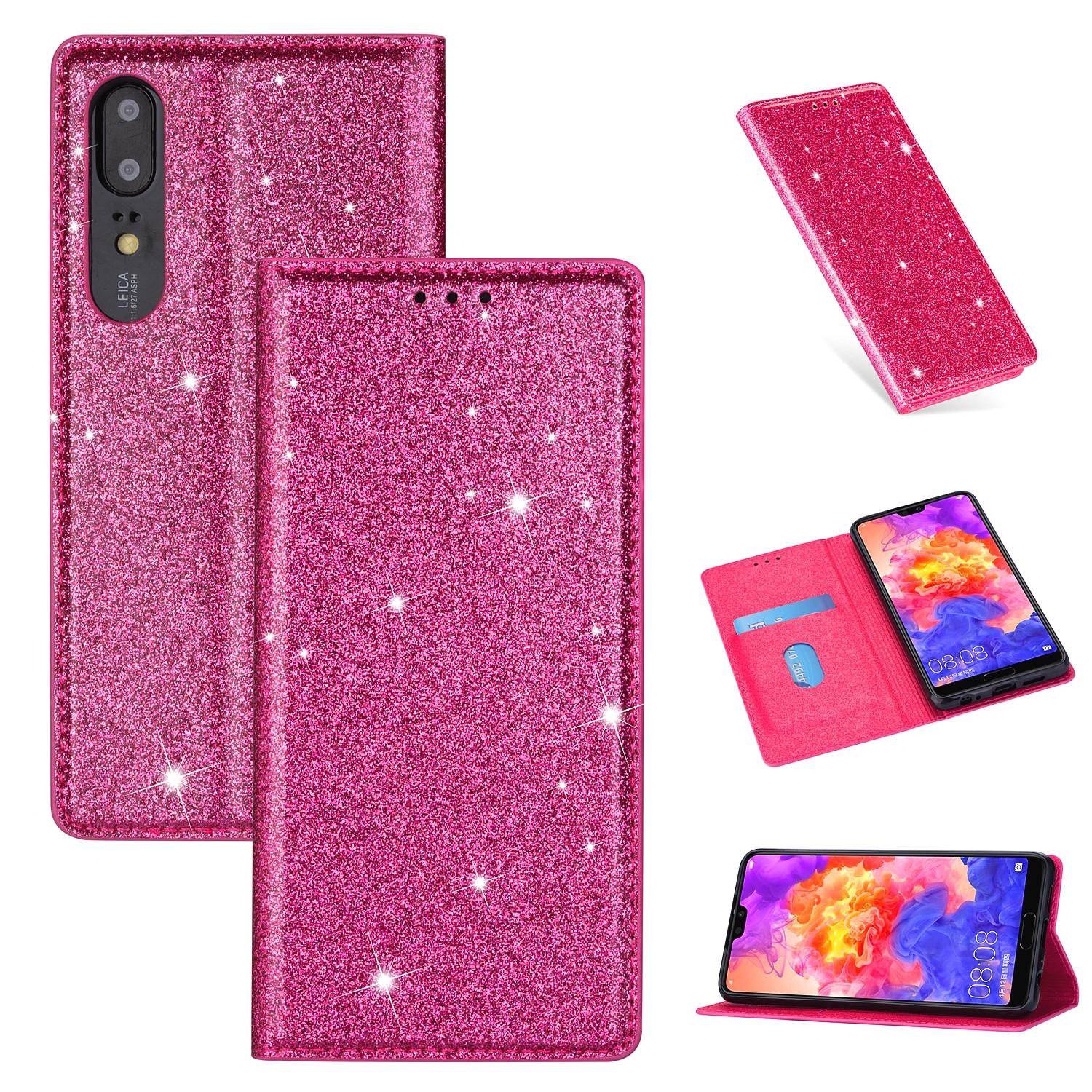 

Glitter Leather Magnetic Flip Case for Huawei Mate 20 10 Pro P Smart P40 P30 P20 Lite Pro Y6 Y7 2019 Bling Wallet bag Card Cover for Y7 2019