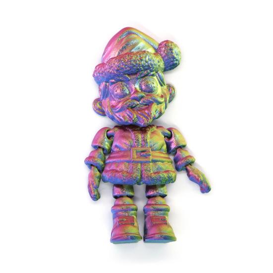 Yousheng Santa Fridge Magnet Movable Joints Christmas Ornaments 3D Printed Festive Fridge Decor Unique Party Gift