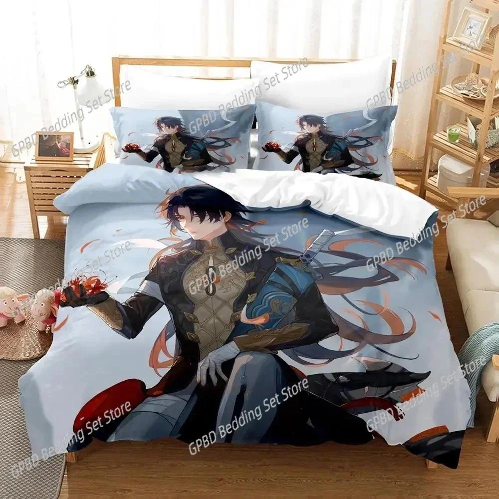 3D Print Anime Game Honkai Star Rail Bedding Set Single Twin Double Queen King Cal King Size Bed Linen Set