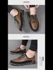 Men's Autumn Soft Leather Casual Shoes with Breathable Design and Flexible Sole
