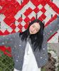 RONRON Petit Embroidery Knit Cardigan Gray