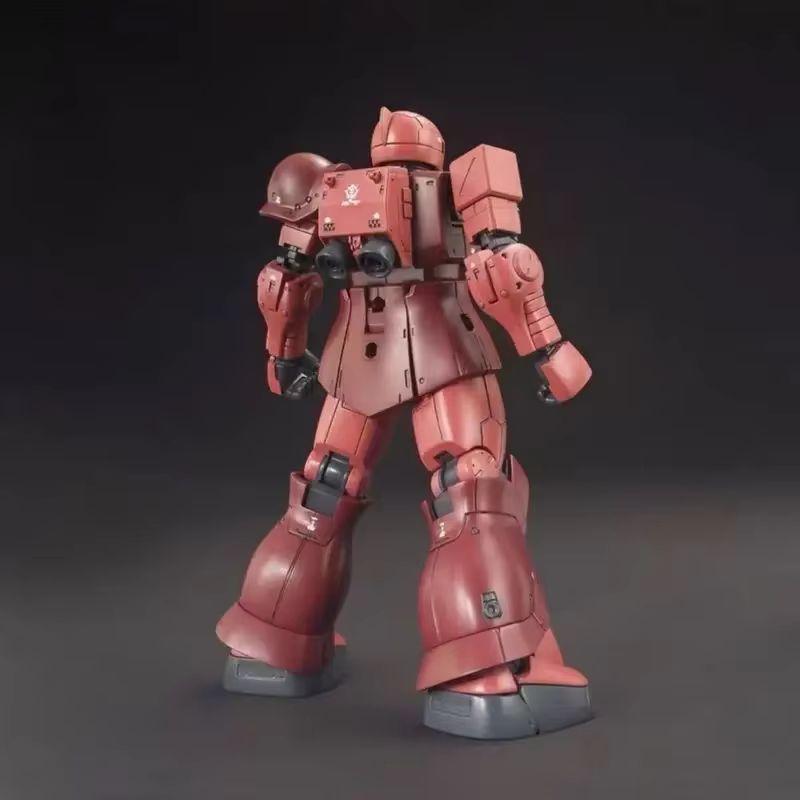 GTO 015 Char's Custom Old Type Red Zaku I HG 1/144 MS-05 Mech Assembly Model Kit Action Figures Desktop Decoration Doll Boy Toy