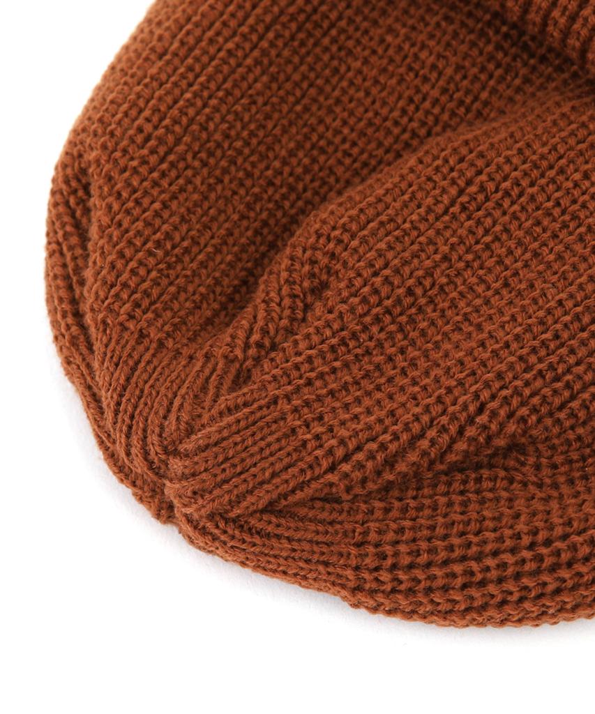 Eondeokeonteulolseutyudio Winter Short Beanie Double Roll Up Beanie / Ac / Origin Brown