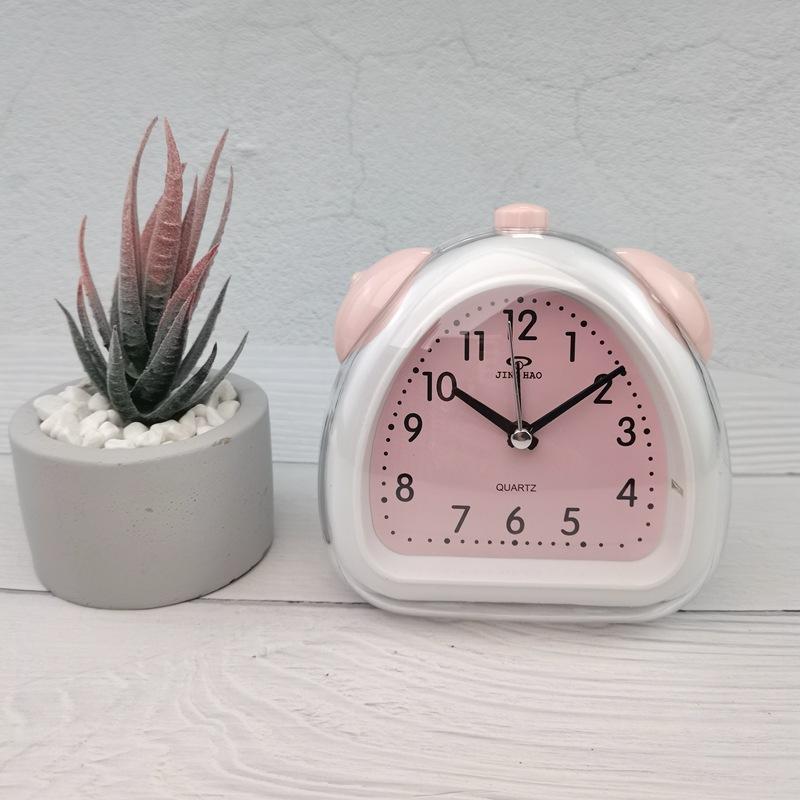 Cute Children's Alarm Clock Music Ringing Clock Mute Clock Bedside Clock with Light Voice Clock
