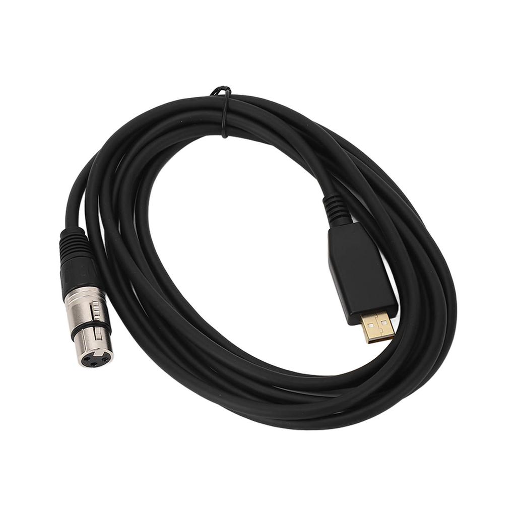 USB Microphone Cable USB to XLR Female Mic Link Converter Cable Microphone Adapter Cable