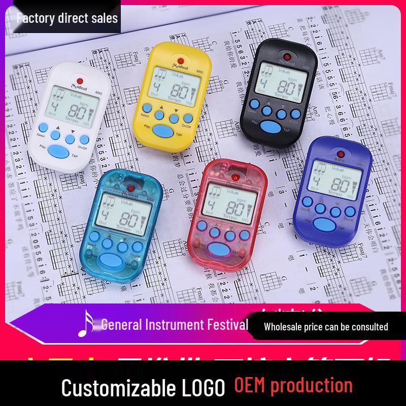 M50 Mini Metronome: Universal Electronic Rhythm Aid for Guitar, Piano, Drums, Violin, Guzheng & More. чёрный