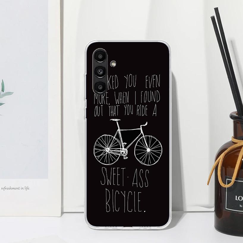 Bicycle Bike Sport Phone Case For Samsung Galaxy A17 A37 A57 A16 A26 A36 A56 A15 A25 A35 A55 A14 A24 A34 A54 A13 A23 A33 A53 A07