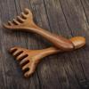 Silents Wooden Head Massage Comb With Anti Statics Design
