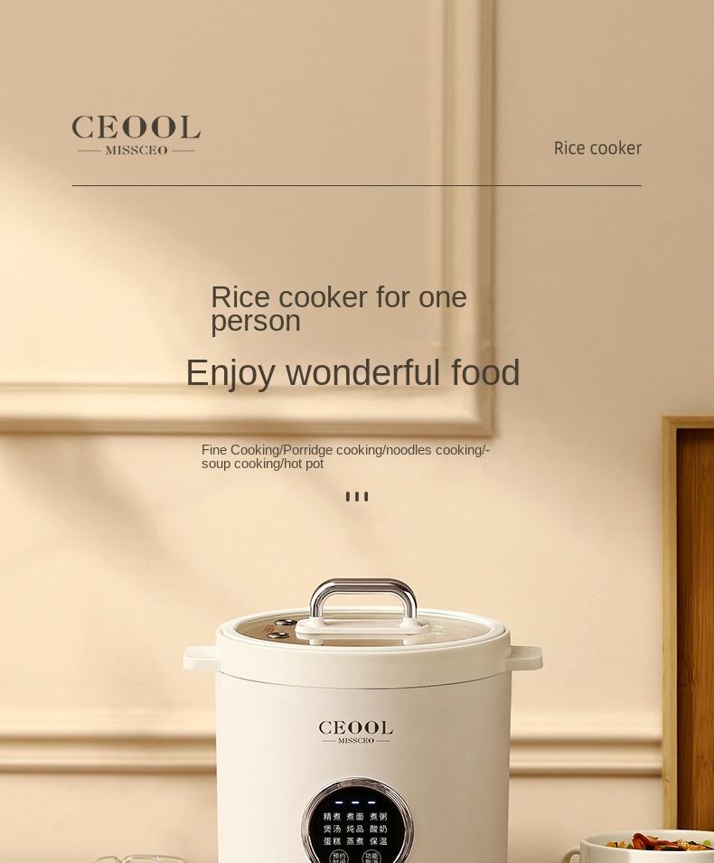 220V 1.2L Electric Rice Cooker Multi Cooker Intelligent Cooking Pot Home Cooking Appliance
