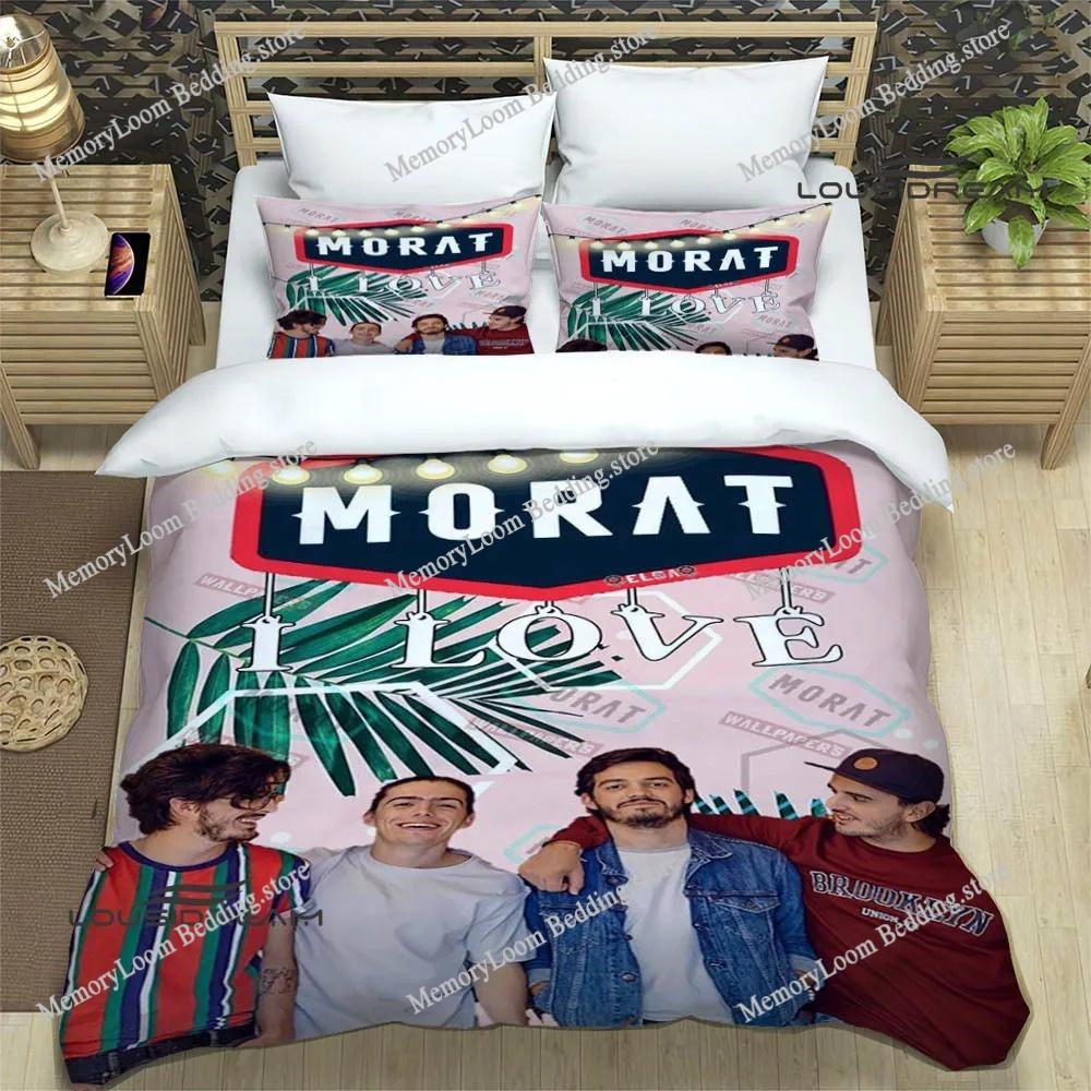 Art Style Unique Morat Pop Band Bedding Set Queen/King Size Duvet Cover Comforter Soft Bed Sheet Set Home Decor Luxury Gift