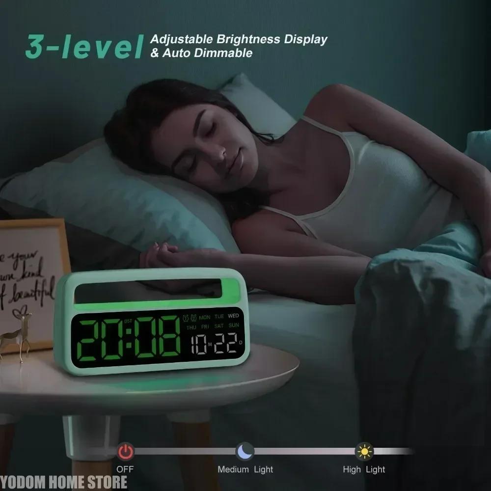 Lockable Alarm Clock with Phone Control Self Discipline Timer Timing Storage Box for Better Study Work Efficiency Desktop Clocks