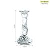 Vintage Clear Crystal Glass Candlestick Valentine'S Day Romantic Candlelight Dinner Shooting Props Home Wedding Decoration Premium Quality
