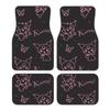 Asamike Car Floor Set Front 2 Rear Anime Kuromi Car Floor Mats for Kei Full Easy Suitable for All Car Accessories Mats, 4-Piece (2 Seats, Seats),