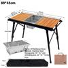 Outdoor IGT Table Adjustable Height Folding Roll Table Gas Stove Barbecue Grill Kit BBQ Picnic Table Camping Equipment