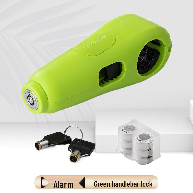 Anti-Theft Motorcycle Brake & Throttle Lock with Alarm