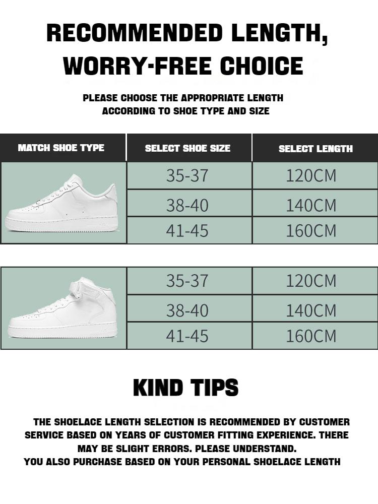 1Pair Reflective Shoelace for Sneakers Shoe Buckle Flat Pure White Shoe Laces High Top Shoelaces af1 Men's Women's Shoe Cord