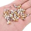 10Pcs Copper Batch Flower Round Bead For DIY Jewelry Making Craft Accessories