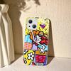 Art R-Romero Britto For IPhone 14 13 12 Mini 11 Pro XS Max X XR 14 Plus Tempered Glass Cover