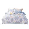 Cherry Bedding Set Skin Friendly Duvet Cover +2pc Pillowcases + Flat Sheet for Student Dormitory Twin Double Home Textile B89E